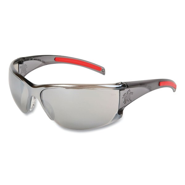 Mcr Safety Safety Glasses, Silver Polycarbonate Lens, Duramass® Scratch-Resistant HK117